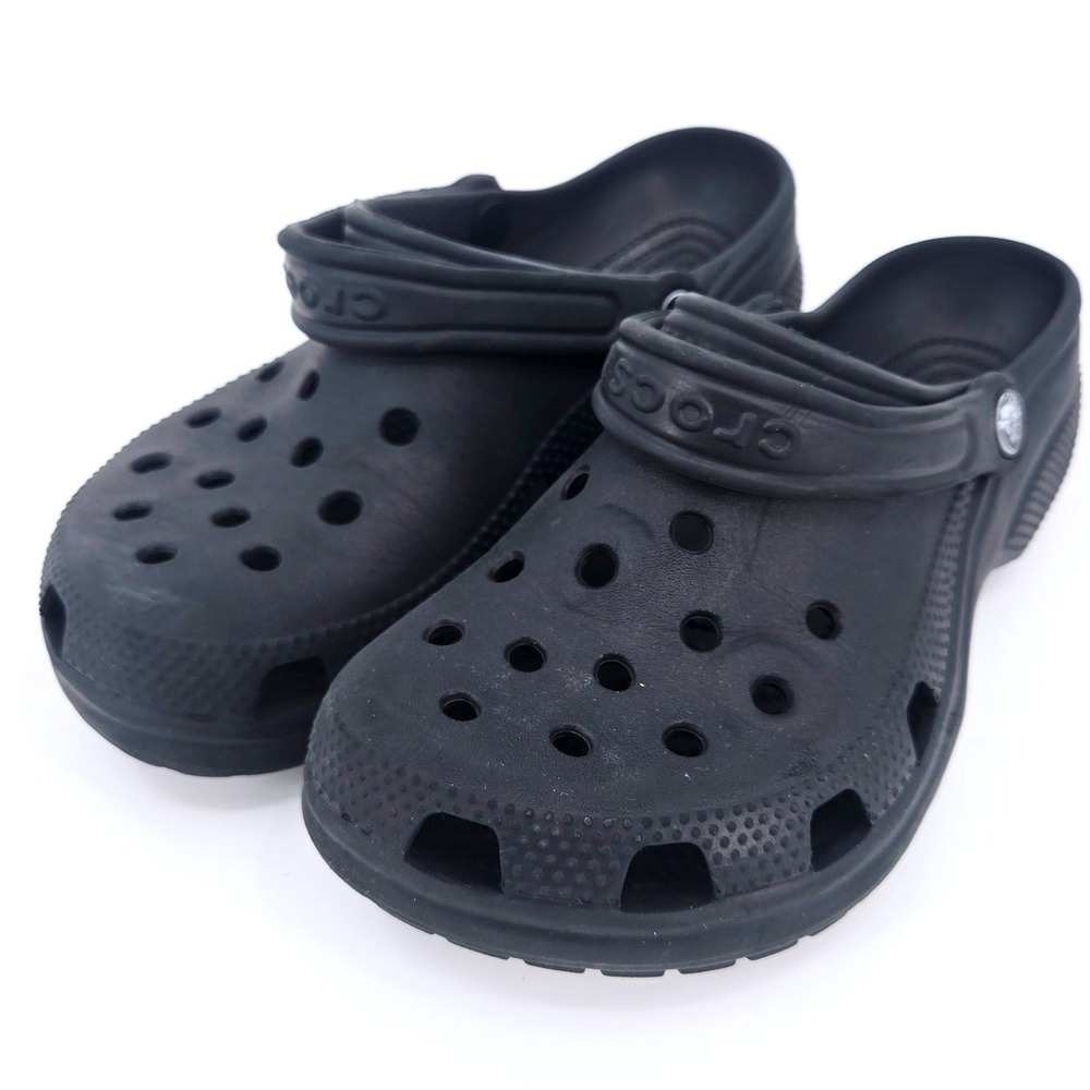Crocs Classic Clog Black Women 8 Men 6 Gorpcore Comfort Slip On Sandals Unisex